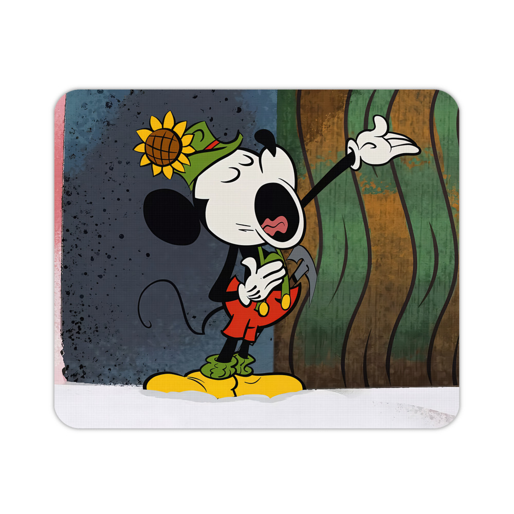 ミッキーマウス Mickey Mouse マウスパッド ステッチ加工 ラバー素材 防水 滑り止め 超薄型 ゲーミング/オフィス対応