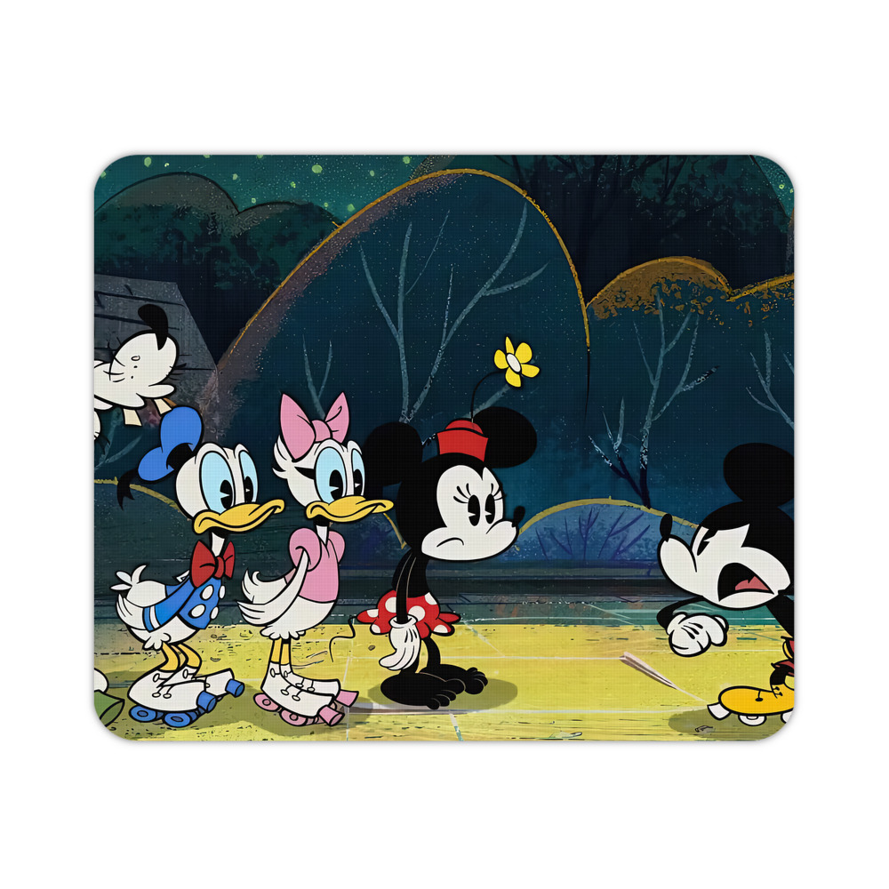 ミッキーマウス Mickey Mouse マウスパッド ステッチ加工 ラバー素材 防水 滑り止め 超薄型 ゲーミング/オフィス対応