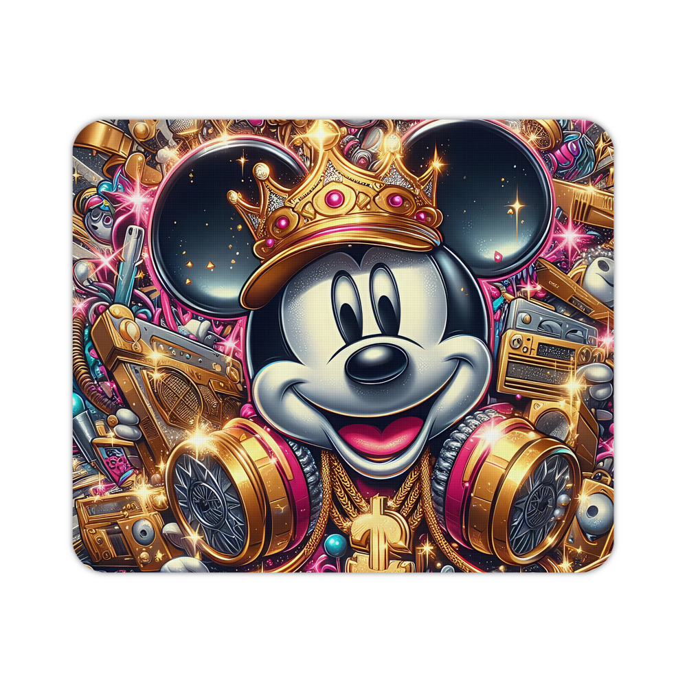ミッキーマウス Mickey Mouse マウスパッド ステッチ加工 ラバー素材 防水 滑り止め 超薄型 ゲーミング/オフィス対応