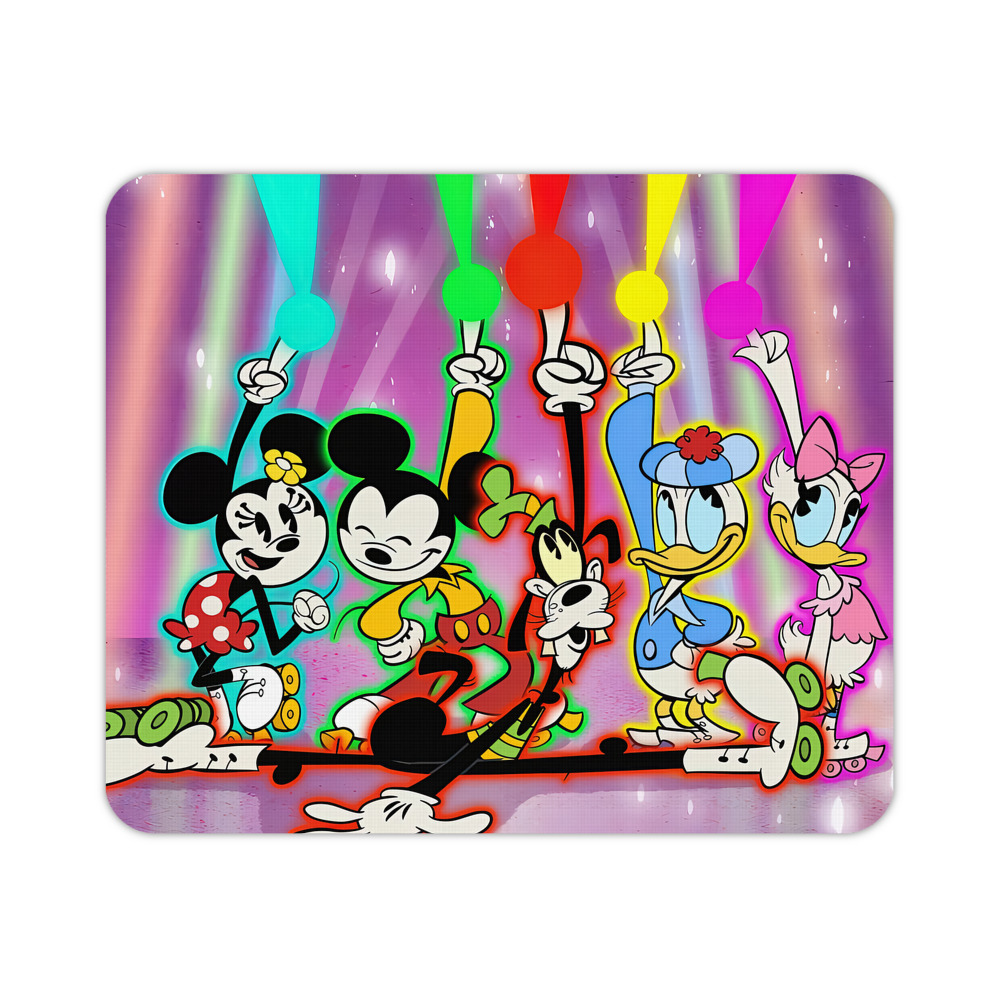 ミッキーマウス Mickey Mouse マウスパッド ステッチ加工 ラバー素材 防水 滑り止め 超薄型 ゲーミング/オフィス対応
