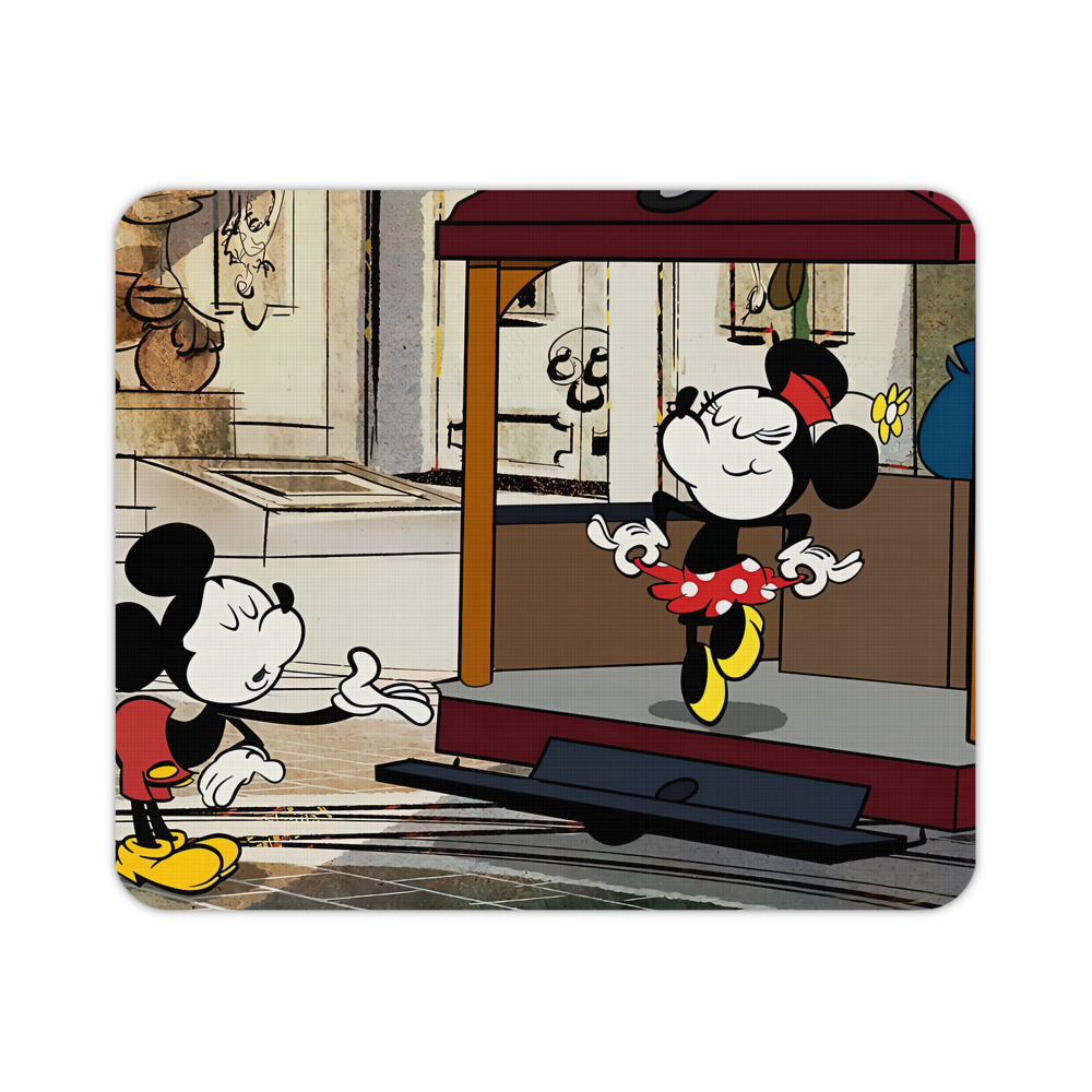 ミッキーマウス Mickey Mouse マウスパッド ステッチ加工 ラバー素材 防水 滑り止め 超薄型 ゲーミング/オフィス対応