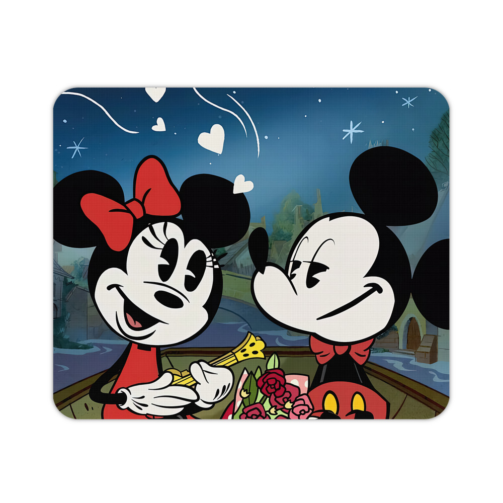 ミッキーマウス Mickey Mouse マウスパッド ステッチ加工 ラバー素材 防水 滑り止め 超薄型 ゲーミング/オフィス対応