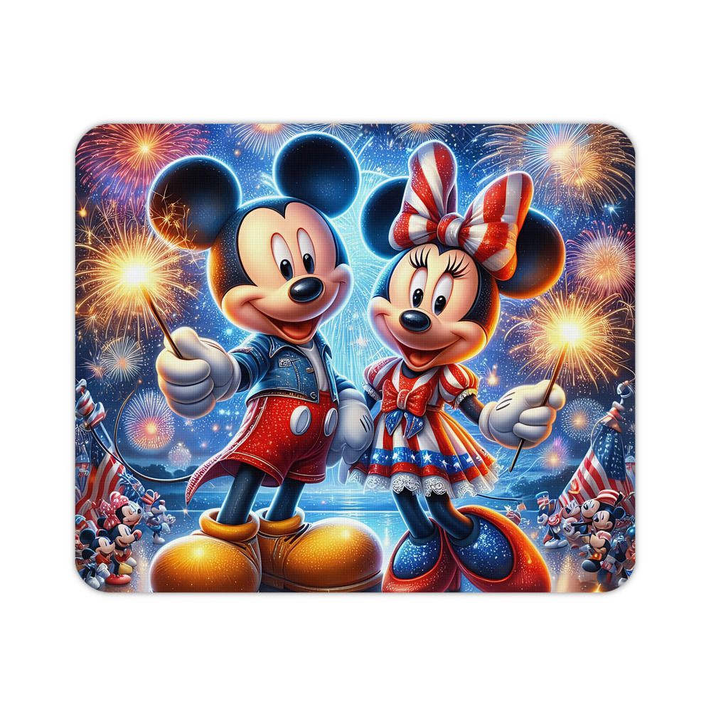 ミッキーマウス Mickey Mouse マウスパッド ステッチ加工 ラバー素材 防水 滑り止め 超薄型 ゲーミング/オフィス対応