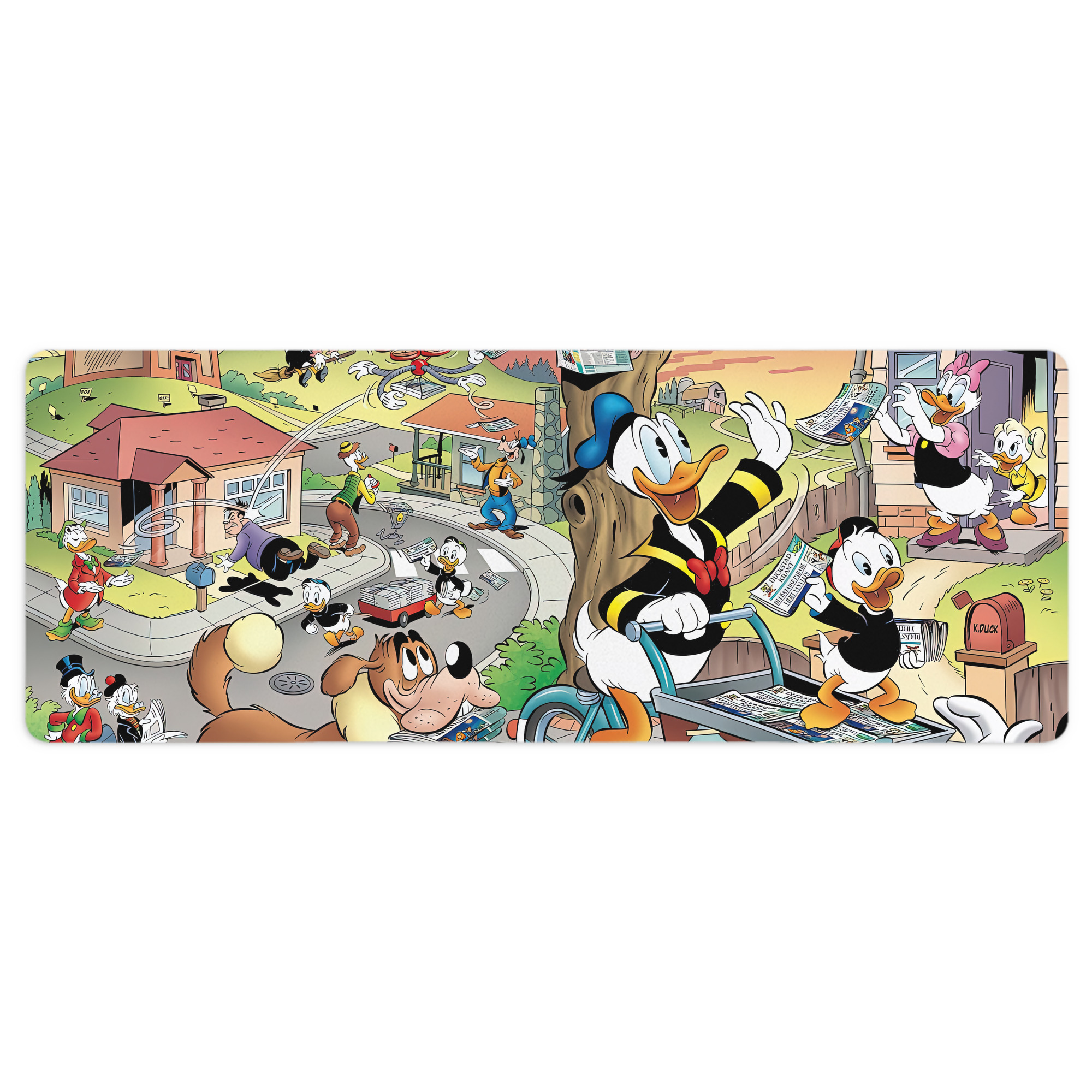 ミッキーマウス Mickey Mouse ステッチ加工 大判デスクマット／滑り止めマウスパッド