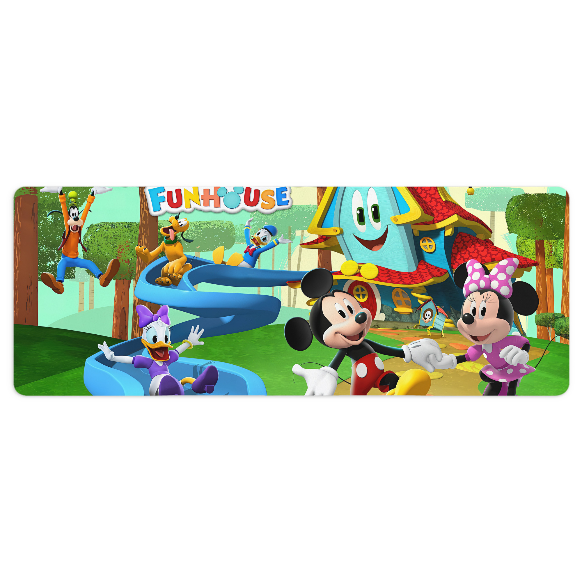 ミッキーマウス Mickey Mouse ステッチ加工 大判デスクマット／滑り止めマウスパッド