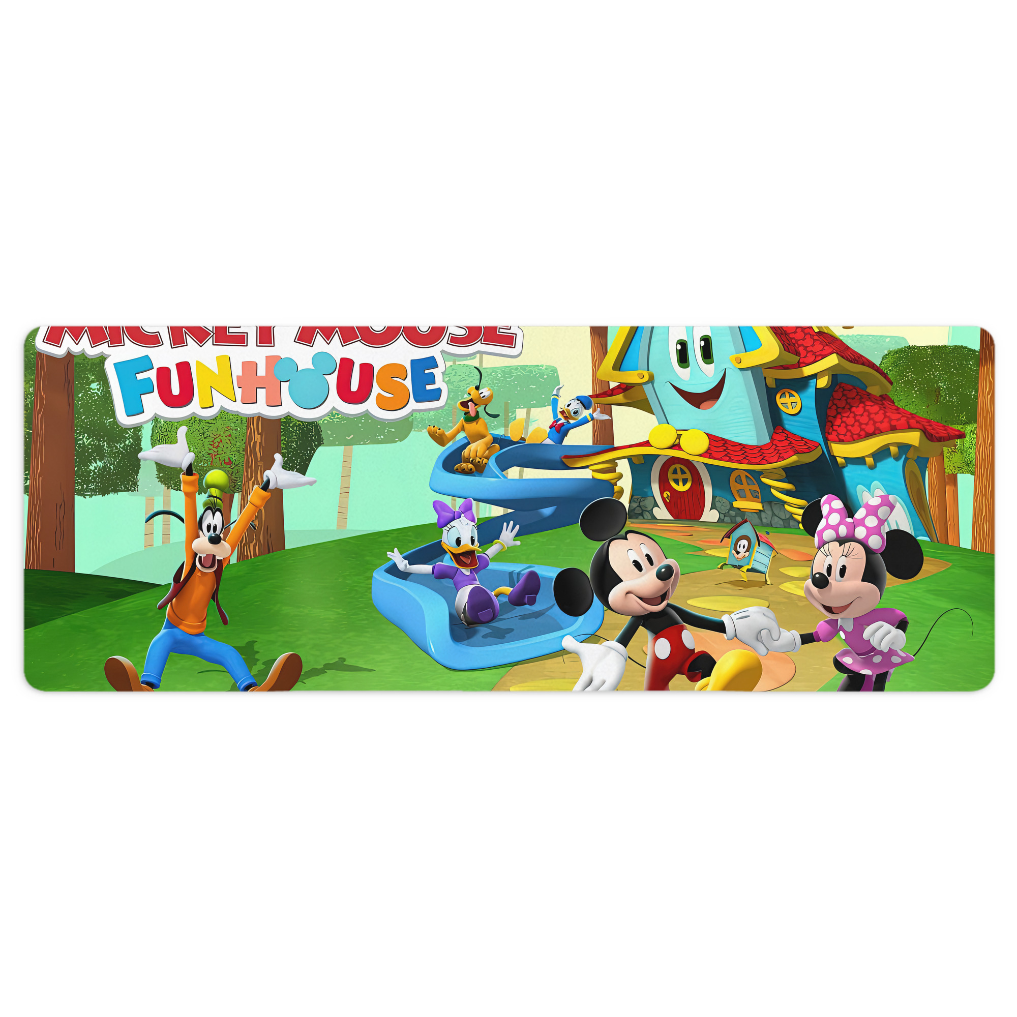 （画像用） ミッキーマウス Mickey Mouse ステッチ加工 大判デスクマット／滑り止めマウスパッド