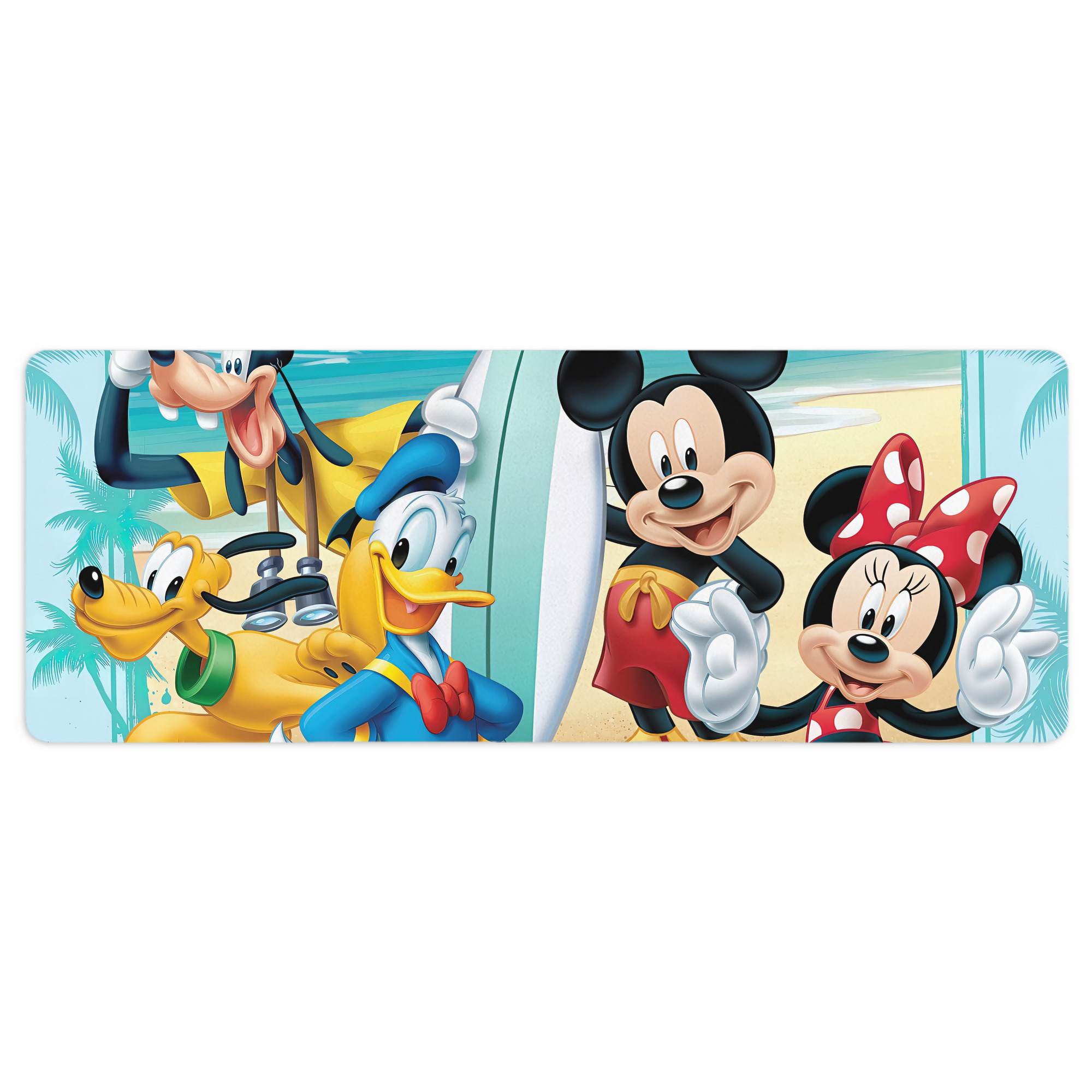 ミッキーマウス Mickey Mouse ステッチ加工 大判デスクマット／滑り止めマウスパッド