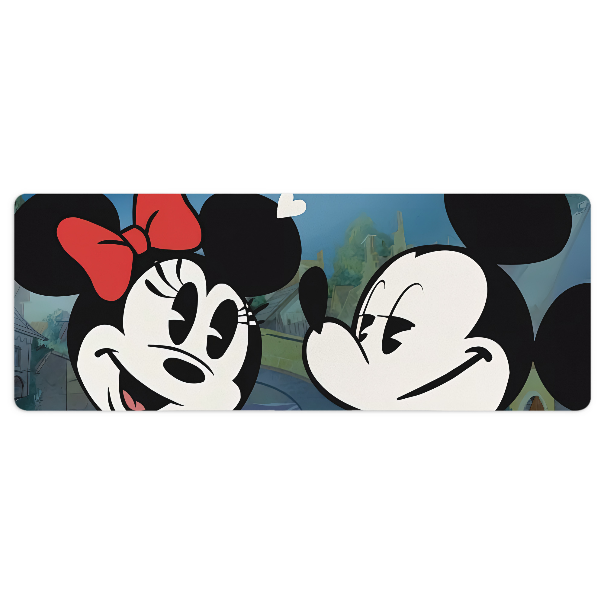 ミッキーマウス Mickey Mouse ステッチ加工 大判デスクマット／滑り止めマウスパッド