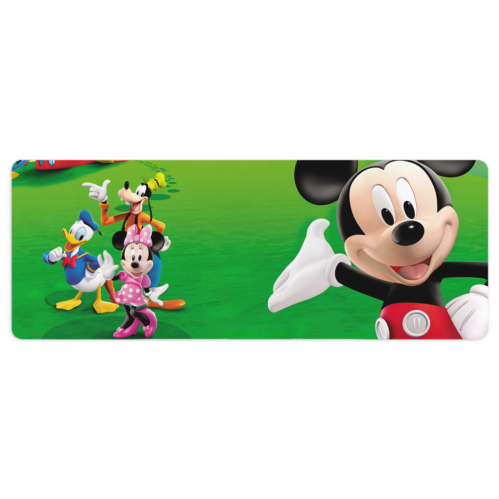 ミッキーマウス Mickey Mouse ステッチ加工 大判デスクマット／滑り止めマウスパッド