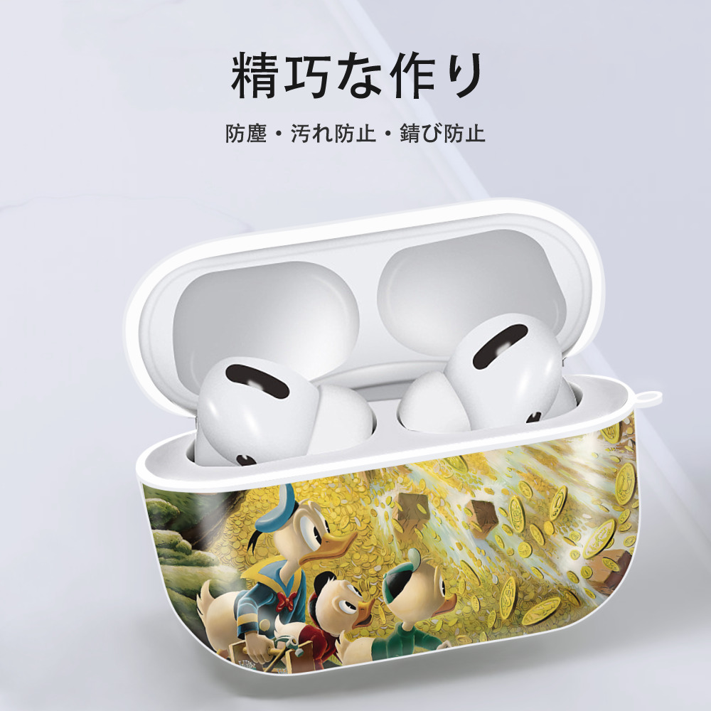 ミッキーマウス Mickey Mouse 【AirPods Pro用】ハードシェル保護ケース 耐衝撃・防指紋・カラビナ付き商品仕様