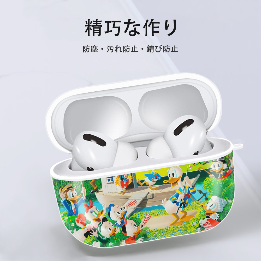 ミッキーマウス Mickey Mouse 【AirPods Pro用】ハードシェル保護ケース 耐衝撃・防指紋・カラビナ付き商品仕様
