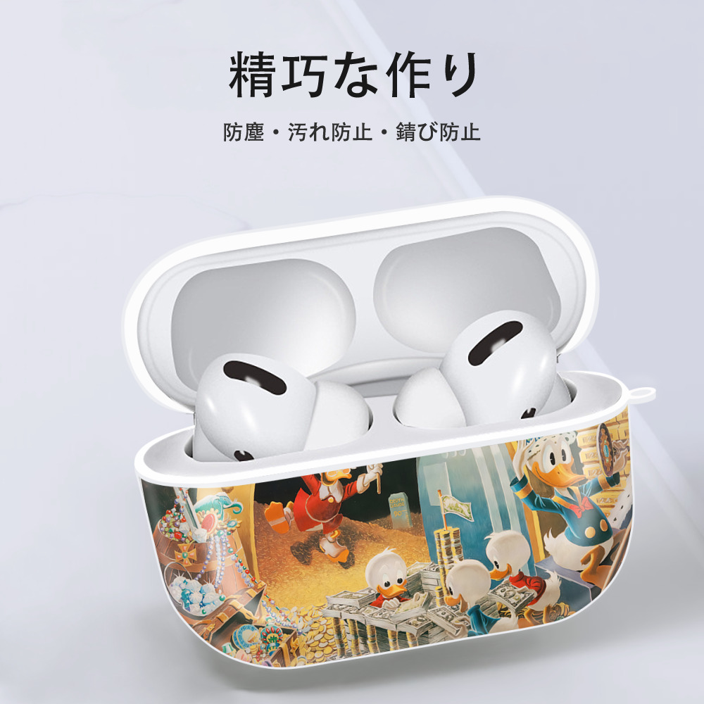 ミッキーマウス Mickey Mouse 【AirPods Pro用】ハードシェル保護ケース 耐衝撃・防指紋・カラビナ付き商品仕様