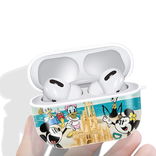 ミッキーマウス Mickey Mouse 【AirPods Pro用】ハードシェル保護ケース 耐衝撃・防指紋・カラビナ付き商品仕様