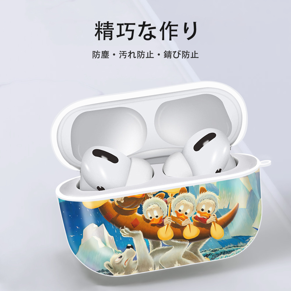 ミッキーマウス Mickey Mouse 【AirPods Pro用】ハードシェル保護ケース 耐衝撃・防指紋・カラビナ付き商品仕様