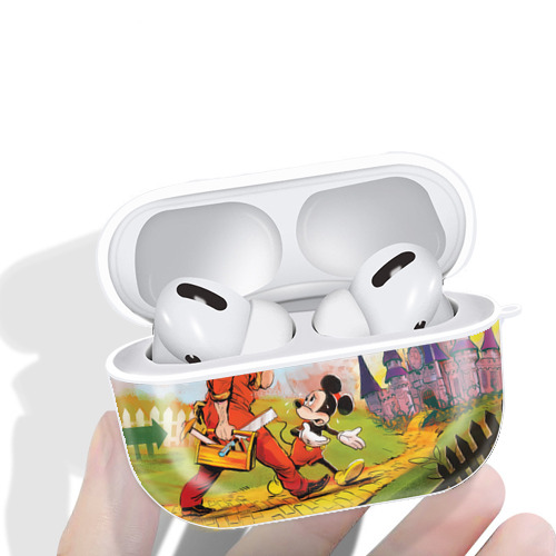 ミッキーマウス Mickey Mouse 【AirPods Pro用】ハードシェル保護ケース 耐衝撃・防指紋・カラビナ付き商品仕様