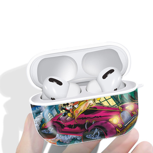 ミッキーマウス Mickey Mouse 【AirPods Pro用】ハードシェル保護ケース 耐衝撃・防指紋・カラビナ付き商品仕様