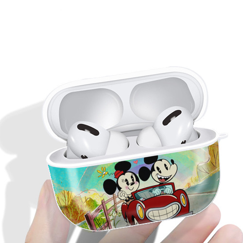 ミッキーマウス Mickey Mouse 【AirPods Pro用】ハードシェル保護ケース 耐衝撃・防指紋・カラビナ付き商品仕様