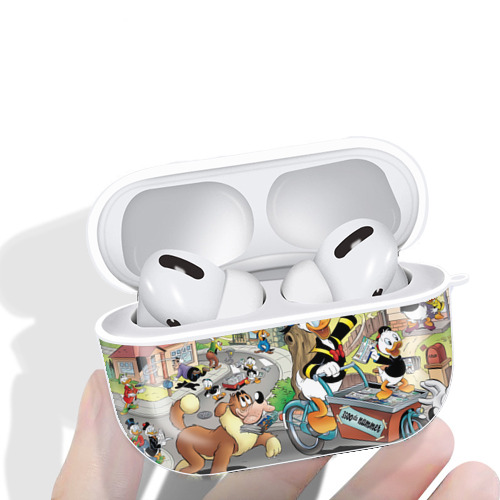 ミッキーマウス Mickey Mouse 【AirPods Pro用】ハードシェル保護ケース 耐衝撃・防指紋・カラビナ付き商品仕様