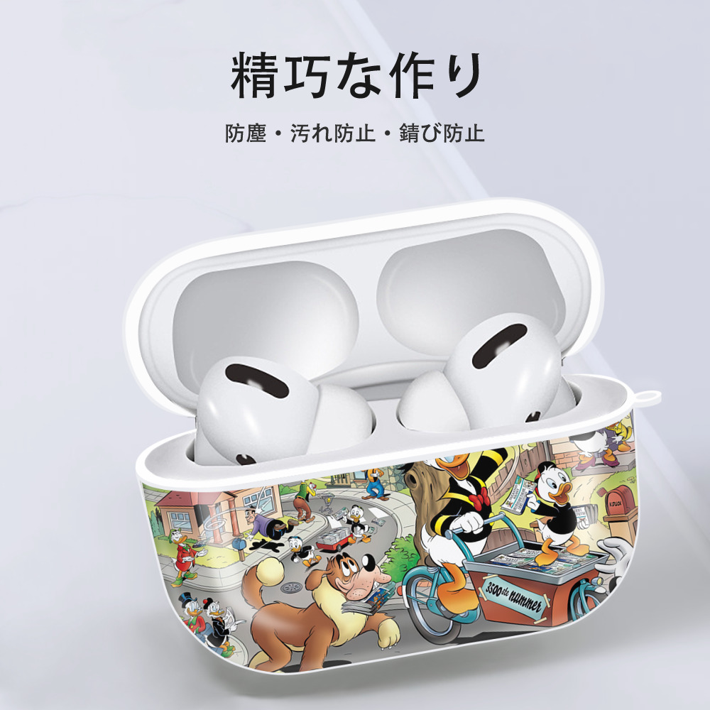 ミッキーマウス Mickey Mouse 【AirPods Pro用】ハードシェル保護ケース 耐衝撃・防指紋・カラビナ付き商品仕様