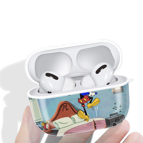 ミッキーマウス Mickey Mouse 【AirPods Pro用】ハードシェル保護ケース 耐衝撃・防指紋・カラビナ付き商品仕様