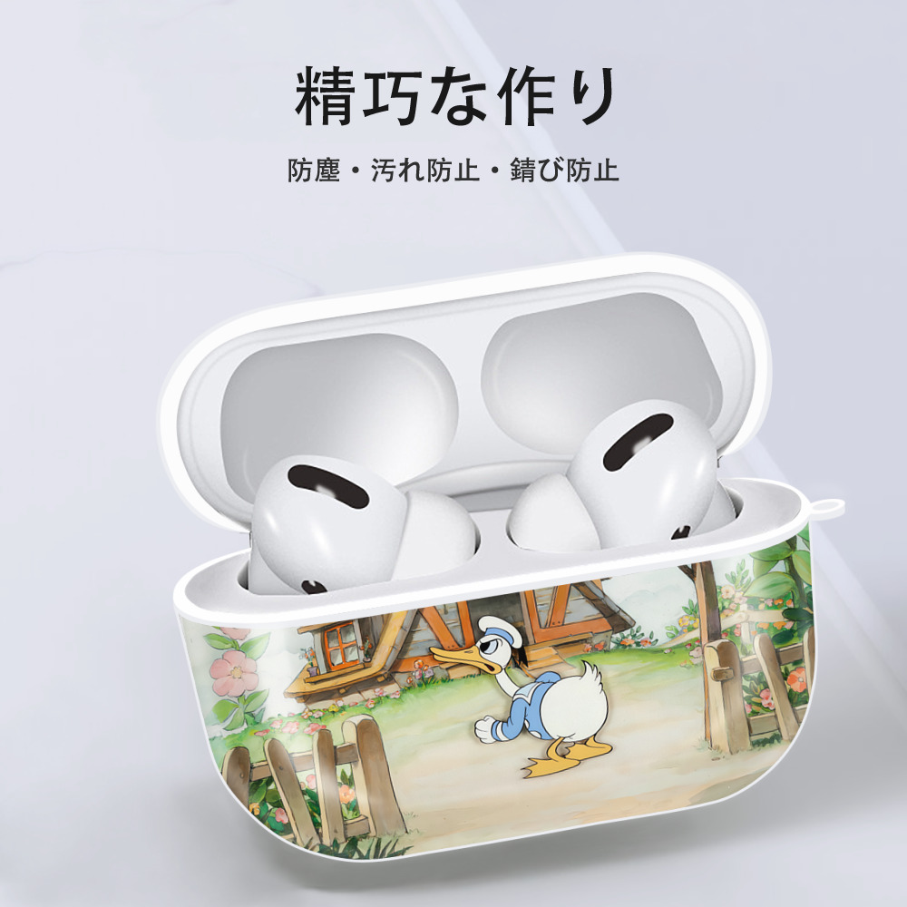 ミッキーマウス Mickey Mouse 【AirPods Pro用】ハードシェル保護ケース 耐衝撃・防指紋・カラビナ付き商品仕様
