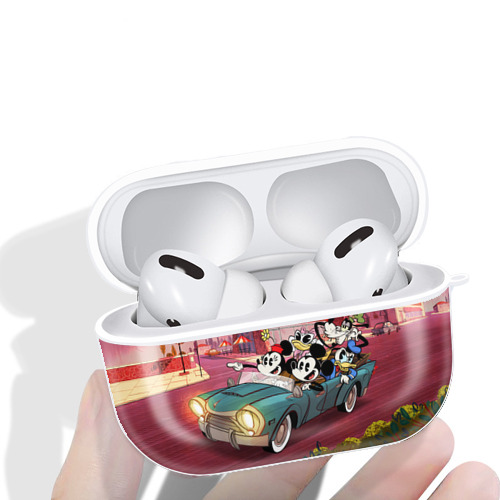 ミッキーマウス Mickey Mouse 【AirPods Pro用】ハードシェル保護ケース 耐衝撃・防指紋・カラビナ付き商品仕様
