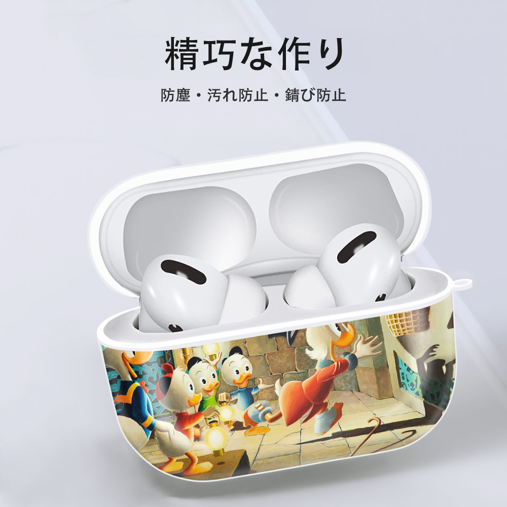 ミッキーマウス Mickey Mouse 【AirPods Pro用】ハードシェル保護ケース 耐衝撃・防指紋・カラビナ付き商品仕様