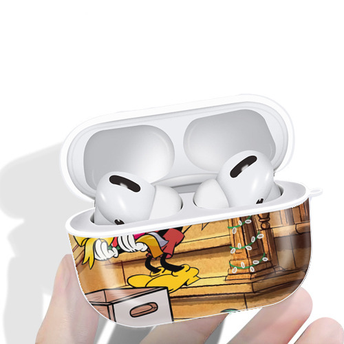 ミッキーマウス Mickey Mouse 【AirPods Pro用】ハードシェル保護ケース 耐衝撃・防指紋・カラビナ付き商品仕様