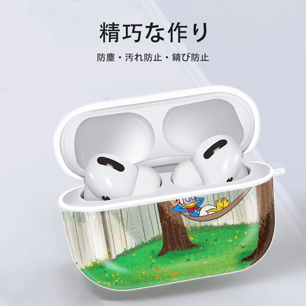 ミッキーマウス Mickey Mouse 【AirPods Pro用】ハードシェル保護ケース 耐衝撃・防指紋・カラビナ付き商品仕様