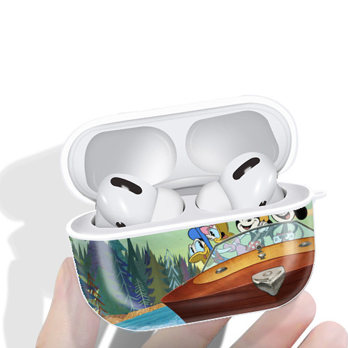 ミッキーマウス Mickey Mouse 【AirPods Pro用】ハードシェル保護ケース 耐衝撃・防指紋・カラビナ付き商品仕様