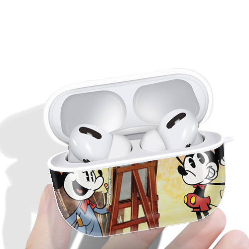 ミッキーマウス Mickey Mouse 【AirPods Pro用】ハードシェル保護ケース 耐衝撃・防指紋・カラビナ付き商品仕様