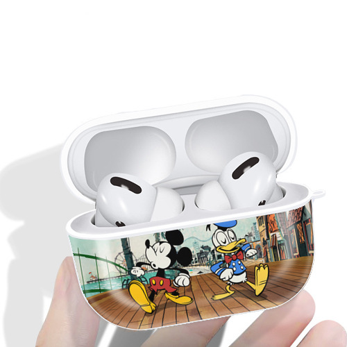 ミッキーマウス Mickey Mouse 【AirPods Pro用】ハードシェル保護ケース 耐衝撃・防指紋・カラビナ付き商品仕様