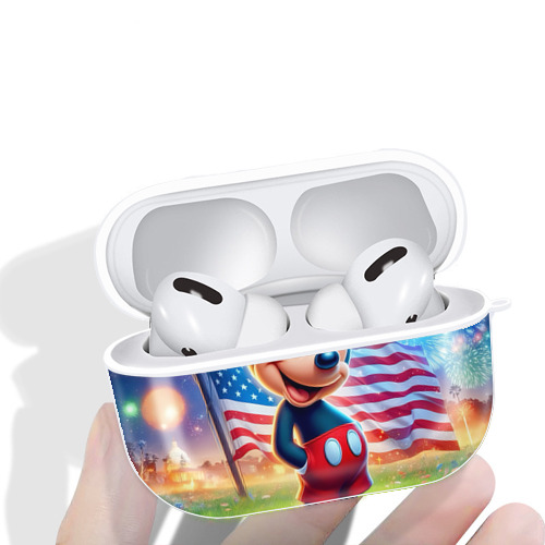 ミッキーマウス Mickey Mouse 【AirPods Pro用】ハードシェル保護ケース 耐衝撃・防指紋・カラビナ付き商品仕様