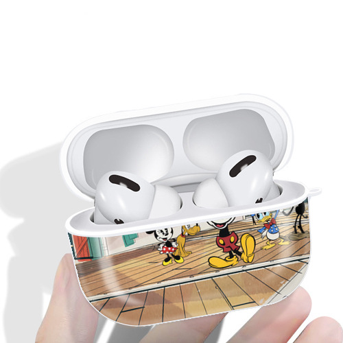ミッキーマウス Mickey Mouse 【AirPods Pro用】ハードシェル保護ケース 耐衝撃・防指紋・カラビナ付き商品仕様