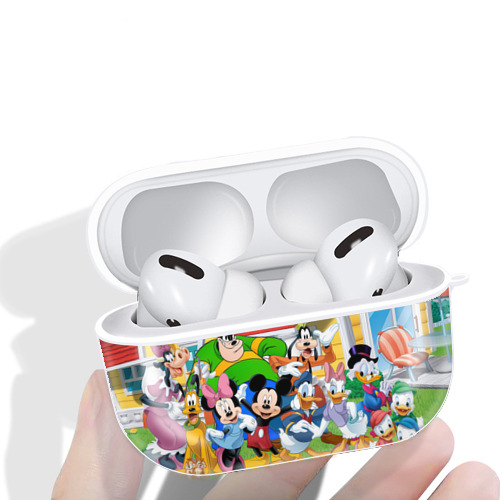 ミッキーマウス Mickey Mouse 【AirPods Pro用】ハードシェル保護ケース 耐衝撃・防指紋・カラビナ付き商品仕様