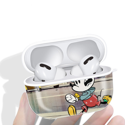 ミッキーマウス Mickey Mouse 【AirPods Pro用】ハードシェル保護ケース 耐衝撃・防指紋・カラビナ付き商品仕様