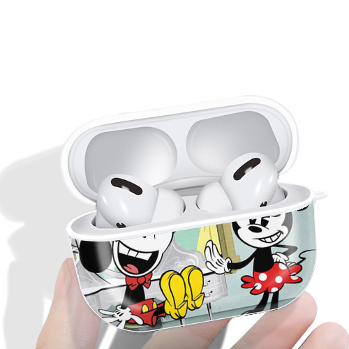 ミッキーマウス Mickey Mouse 【AirPods Pro用】ハードシェル保護ケース 耐衝撃・防指紋・カラビナ付き商品仕様