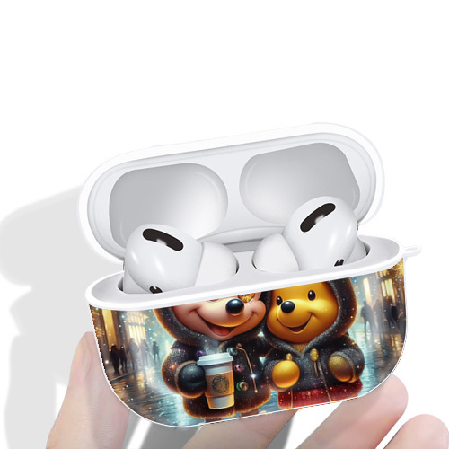 ミッキーマウス Mickey Mouse 【AirPods Pro用】ハードシェル保護ケース 耐衝撃・防指紋・カラビナ付き商品仕様
