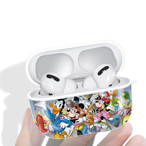 ミッキーマウス Mickey Mouse 【AirPods Pro用】ハードシェル保護ケース 耐衝撃・防指紋・カラビナ付き商品仕様