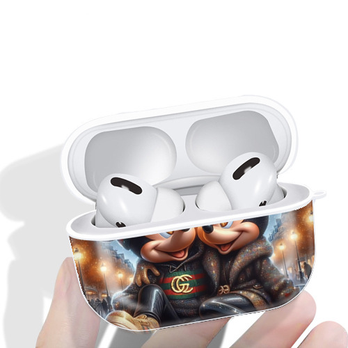 ミッキーマウス Mickey Mouse 【AirPods Pro用】ハードシェル保護ケース 耐衝撃・防指紋・カラビナ付き商品仕様
