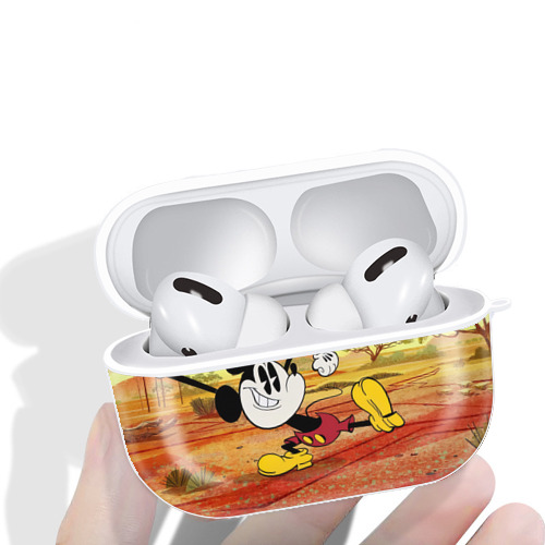 ミッキーマウス Mickey Mouse 【AirPods Pro用】ハードシェル保護ケース 耐衝撃・防指紋・カラビナ付き商品仕様