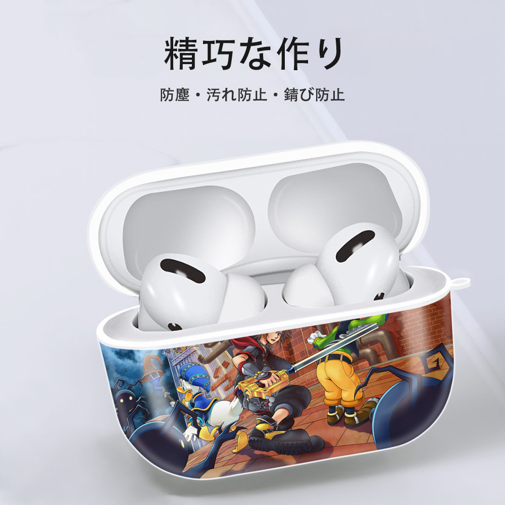 ミッキーマウス Mickey Mouse 【AirPods Pro用】ハードシェル保護ケース 耐衝撃・防指紋・カラビナ付き商品仕様