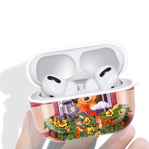 ミッキーマウス Mickey Mouse 【AirPods Pro用】ハードシェル保護ケース 耐衝撃・防指紋・カラビナ付き商品仕様