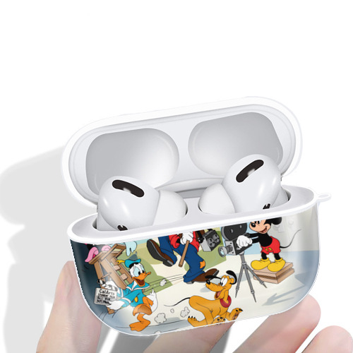 ミッキーマウス Mickey Mouse 【AirPods Pro用】ハードシェル保護ケース 耐衝撃・防指紋・カラビナ付き商品仕様