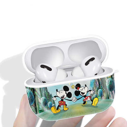 ミッキーマウス Mickey Mouse 【AirPods Pro用】ハードシェル保護ケース 耐衝撃・防指紋・カラビナ付き商品仕様