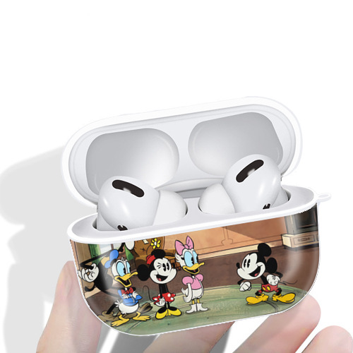 ミッキーマウス Mickey Mouse 【AirPods Pro用】ハードシェル保護ケース 耐衝撃・防指紋・カラビナ付き商品仕様