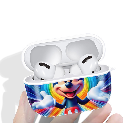 ミッキーマウス Mickey Mouse 【AirPods Pro用】ハードシェル保護ケース 耐衝撃・防指紋・カラビナ付き商品仕様