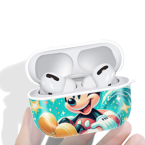 ミッキーマウス Mickey Mouse 【AirPods Pro用】ハードシェル保護ケース 耐衝撃・防指紋・カラビナ付き商品仕様
