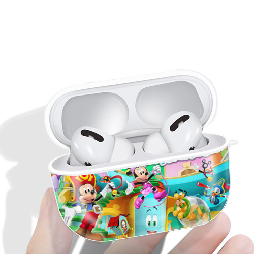 ミッキーマウス Mickey Mouse 【AirPods Pro用】ハードシェル保護ケース 耐衝撃・防指紋・カラビナ付き商品仕様