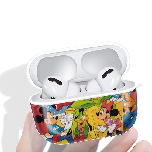 ミッキーマウス Mickey Mouse 【AirPods Pro用】ハードシェル保護ケース 耐衝撃・防指紋・カラビナ付き商品仕様